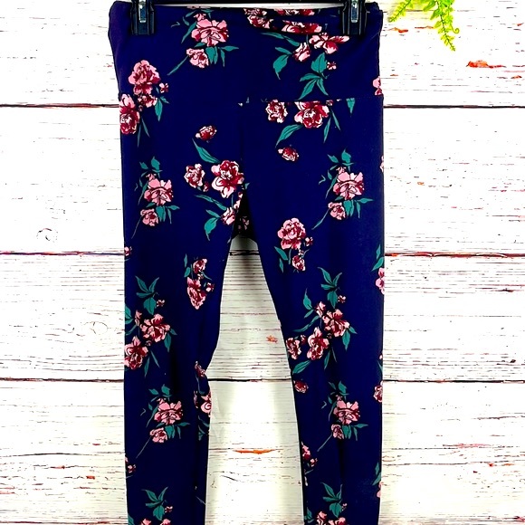 ShoSho Floral Stretchy Leggings Size M - Picture 1 of 4